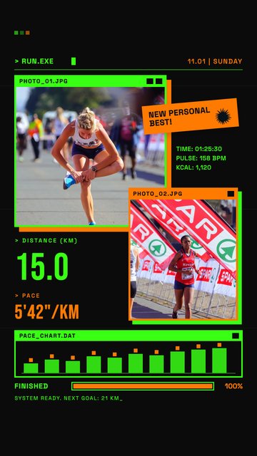 Run Terminal – Modèles de stories Instagram : sport