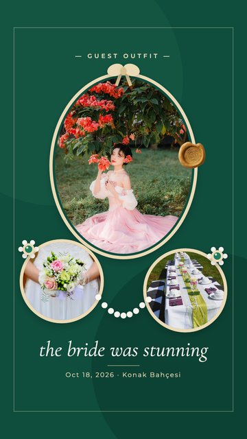 Emerald Brooch – Modèles de stories Instagram : mariage