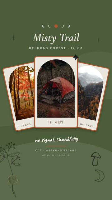 Misty Tarot – Travel Instagram story templates
