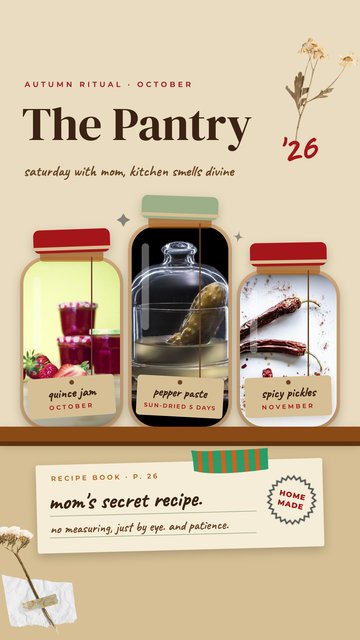 Winter Pantry – Food Instagram story templates