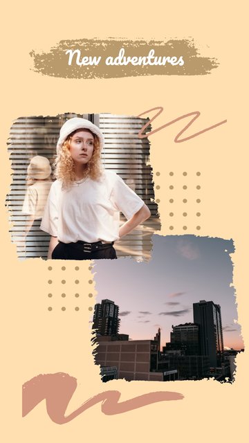 City Adventure – Plantillas de scrapbook para historias de Instagram