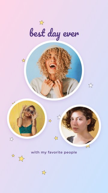 Best Day Ever – Modelos de amigos e família para stories do Instagram