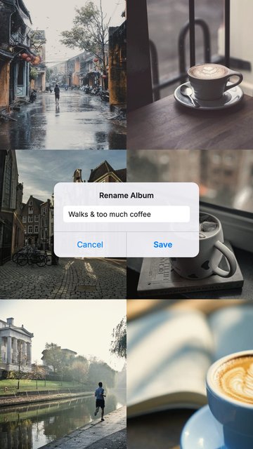 Album Name – Modelos de photo dump para stories do Instagram