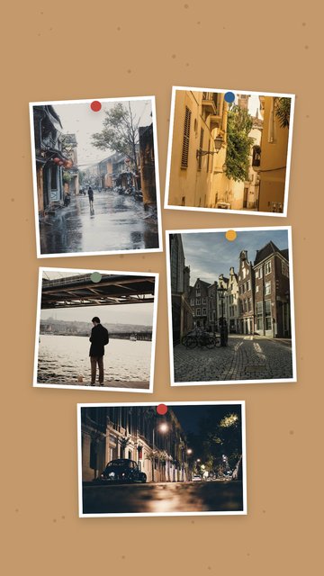 Cork Board – Modelos de viagem para stories do Instagram