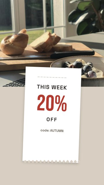 Discount Receipt – Business Instagram story templates
