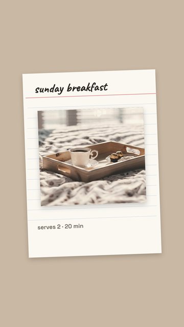 Recipe Card – Modelos de comida para stories do Instagram