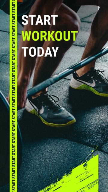 Neon Workout – Modelos de esporte para stories do Instagram