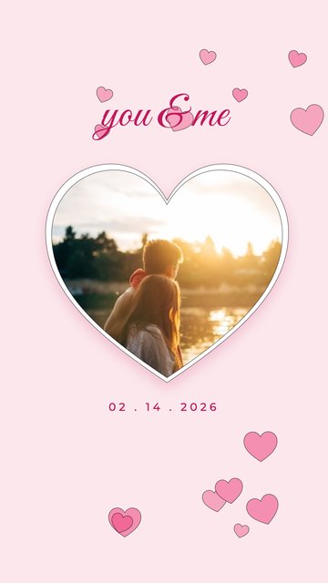 You & Me Heart – Love Instagram story templates