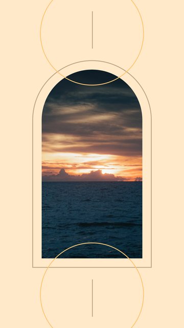 Sunset Arch – Minimal Instagram story templates