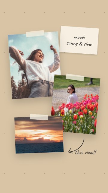 Sunny & Slow – Scrapbook Instagram story templates