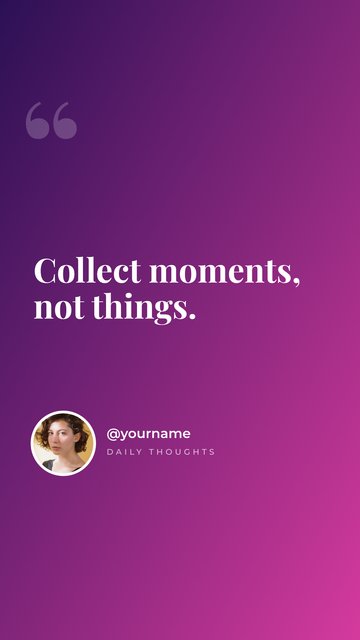 Purple Quote – Modelos de frases para stories do Instagram