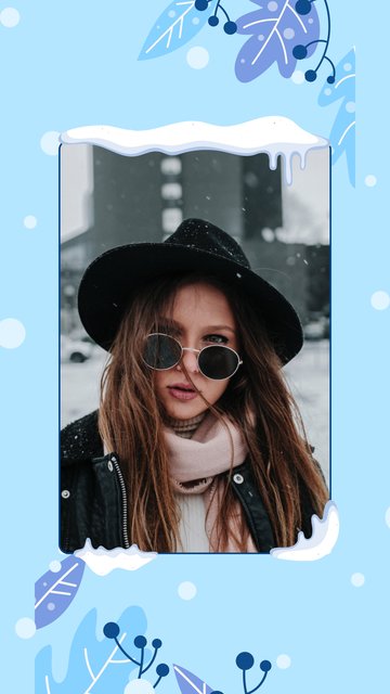 Snowy Frame – Seasons Instagram story templates