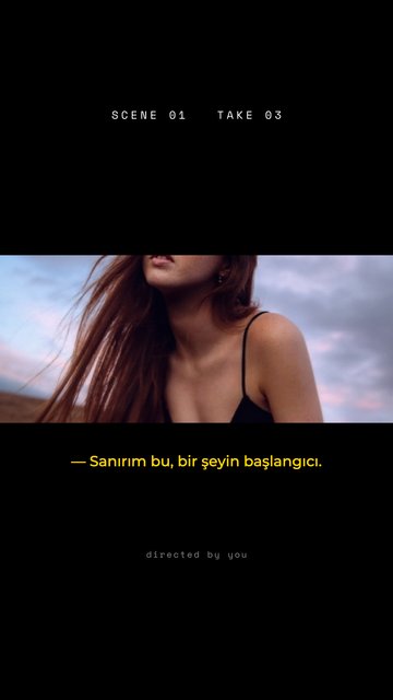 Sahne Bir – Dergi & Film Instagram story şablonları