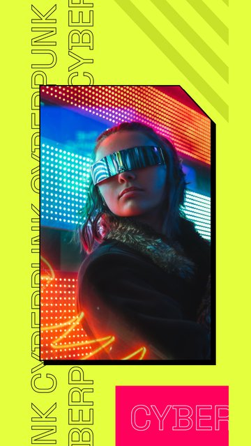 Neon Gelecek – Eğlenceli Instagram story şablonları
