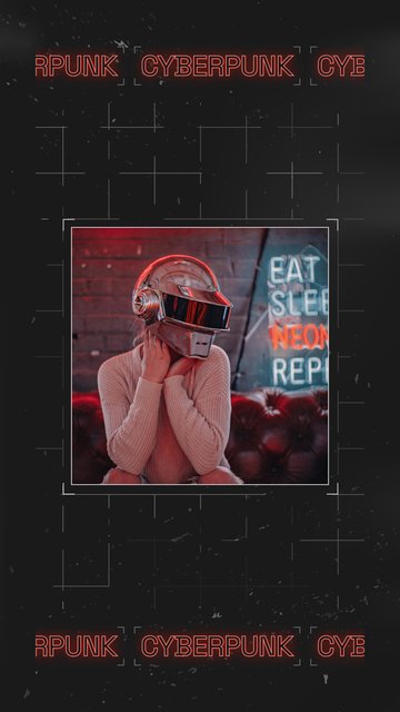 Neon Kask – Eğlenceli Instagram story şablonları