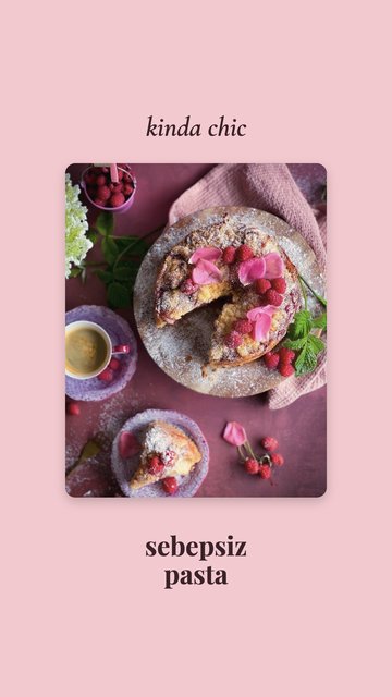 Kinda Chic · Sebepsiz pasta – Sözler Instagram story şablonları
