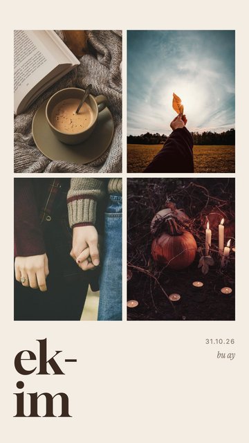 Ekim · Dump – Aylık Özet Instagram story şablonları