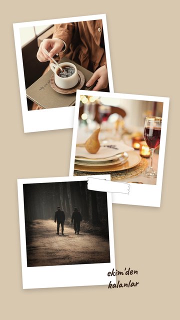 Ekim · Polaroidler – Aylık Özet Instagram story şablonları
