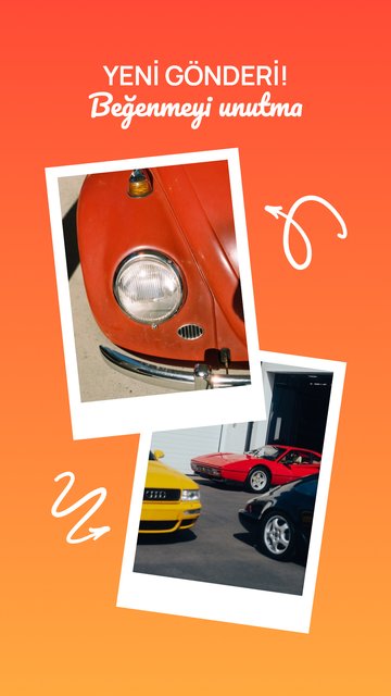 Retro Polaroid – Dergi & Film Instagram story şablonları