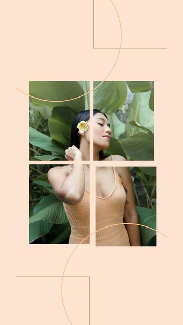 Şeftali Mozaik – Minimal Instagram story şablonları