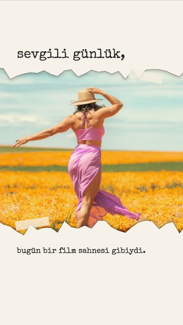 Sevgili Günlük – Scrapbook Instagram story şablonları