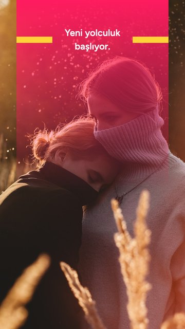 Yeni Yolculuk – Aşk Instagram story şablonları